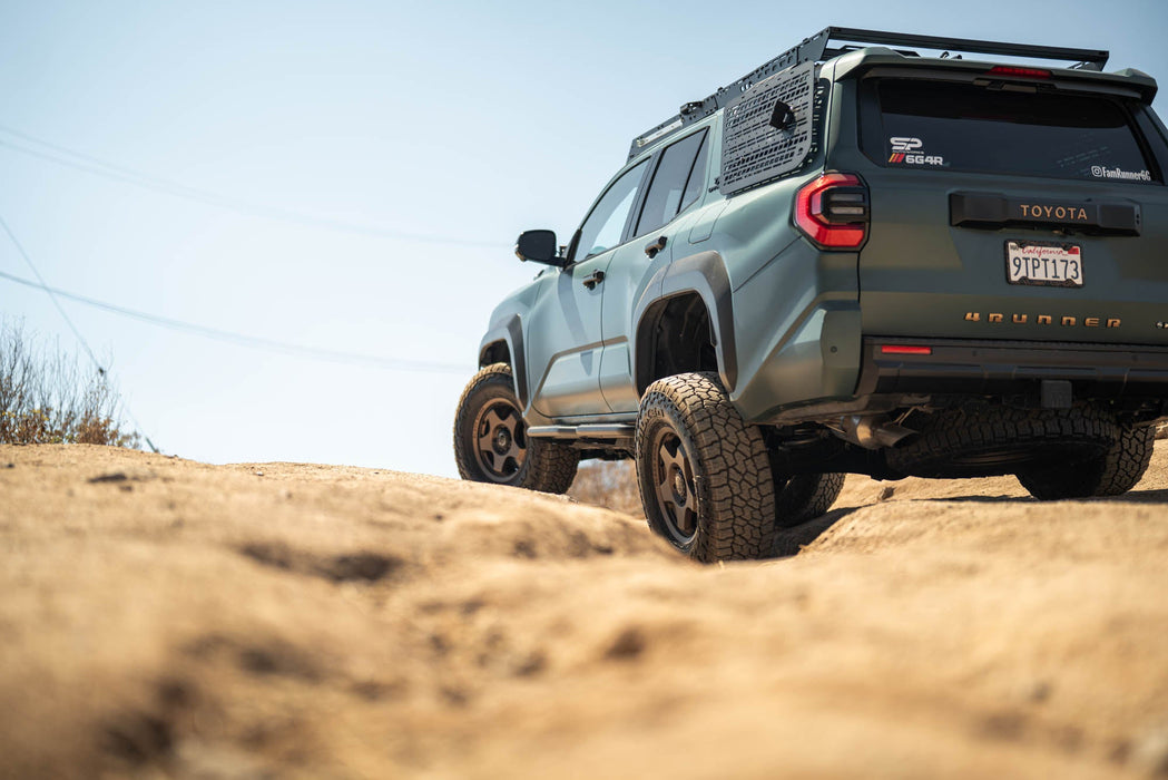 DV8 Offroad 2025-2026 Toyota 4Runner OE Plus Side Steps – installed on vehicle, image 8 of 14