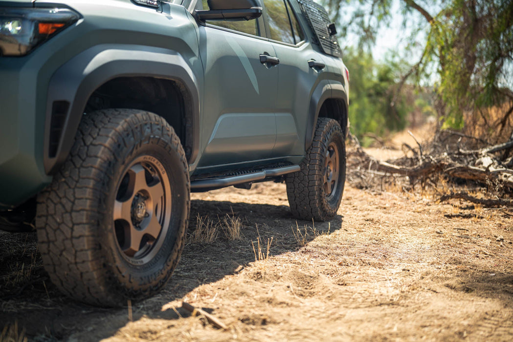 DV8 Offroad 2025-2026 Toyota 4Runner OE Plus Side Steps – installed on vehicle, image 4 of 14