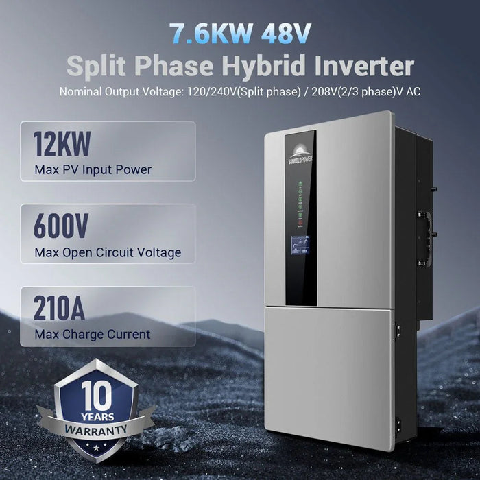 Green Vista Living Sungold Power 11.4KW Hybrid Inverter 48V Split Phase SGN11.4KHB-48 - View 16