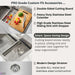 Forno Acqua 33-Inch Drop-In/Undermount 3-Level MultiSINK Workstation Sink with... Kitchen Appliance - Installation View