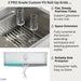 Forno Acqua 33-Inch Drop-In/Undermount 40/60 Double Bowl Sink with Retractable Faucet &... Kitchen Appliance - Features
