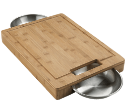 Napoleon PRO Cutting Board with Stainless Steel Bowls - Napoleon