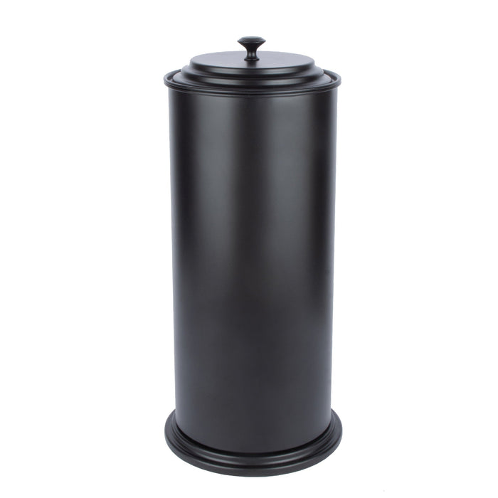 Utility Sink Freestanding Extra Large Toilet Paper Holder (Matte Black Finish) Bathroom Fixture