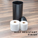 Utility Sink Freestanding Extra Large Toilet Paper Holder (Matte Black Finish) Bathroom Fixture - Lifestyle View