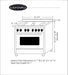 Cosmo 4-Piece Appliance Package - 36-Inch Dual Fuel Range, Wall Mount Range Hood, Dishwasher and Refrigerator in Stainless Steel (COS-4PKG-204) Cosmo