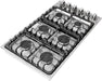 Cosmo 36-Inch Gas Cooktop with 6 Burners in Stainless Steel (COS-DIC366) Cosmo
