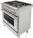 Cosmo 4 - Piece Appliance Package - 36-Inch Dual Fuel Range, Dishwasher, Refrigerator and Wine Cooler in Stainless Steel (COS-4PKG-166) Cosmo