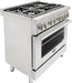 Cosmo 4-Piece Appliance Package - 36-Inch Dual Fuel Range, Island Range Hood, Dishwasher and Refrigerator in Stainless Steel (COS-4PKG-064) Cosmo