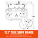 72 in Orchard Finish Mower,  3 Point Hitch Cat.1,  Hydraulic Offset, — detail view
