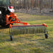 72" Landscape Rake with Bolt-On Wheels & 36 Tines 3 Point Hitch Tractor Attachment, LR72W