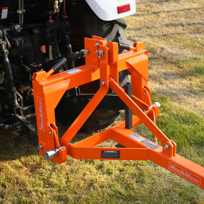 72" Landscape Rake with Bolt-On Wheels & 36 Tines 3 Point Hitch Tractor Attachment, LR72W
