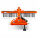 72" Offset Landscape Rake with 36 Tines 3 Point Hitch Tractor Attachment, LRA72