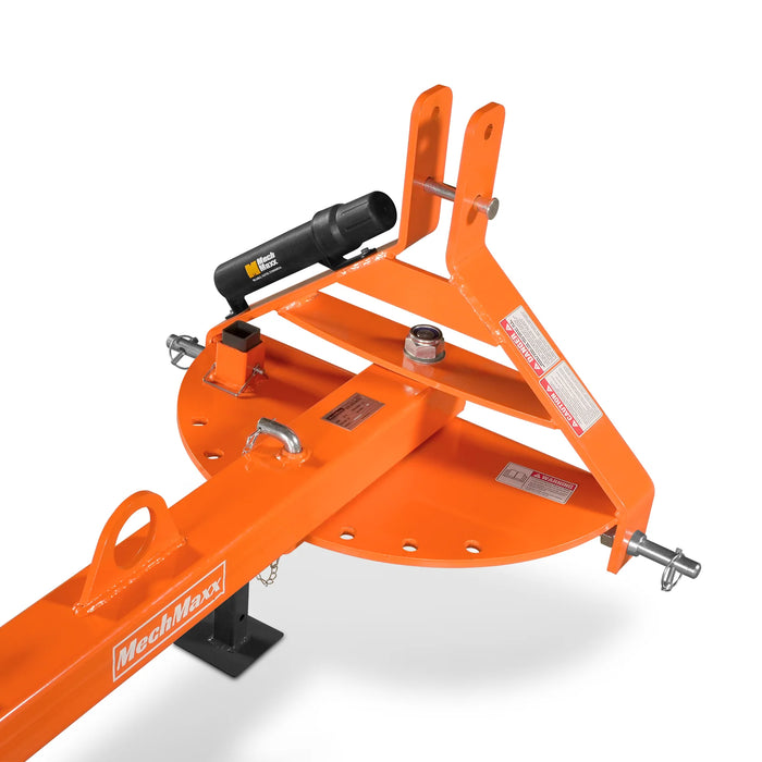 72" Offset Landscape Rake with 36 Tines 3 Point Hitch Tractor Attachment, LRA72