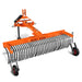 72" Offset Landscape Rake with Bolt-on Wheels & 36 Tines 3 Point Hitch Tractor Attachment, LRA72W