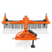 72" Offset Landscape Rake with Bolt-on Wheels & 36 Tines 3 Point Hitch Tractor Attachment, LRA72W