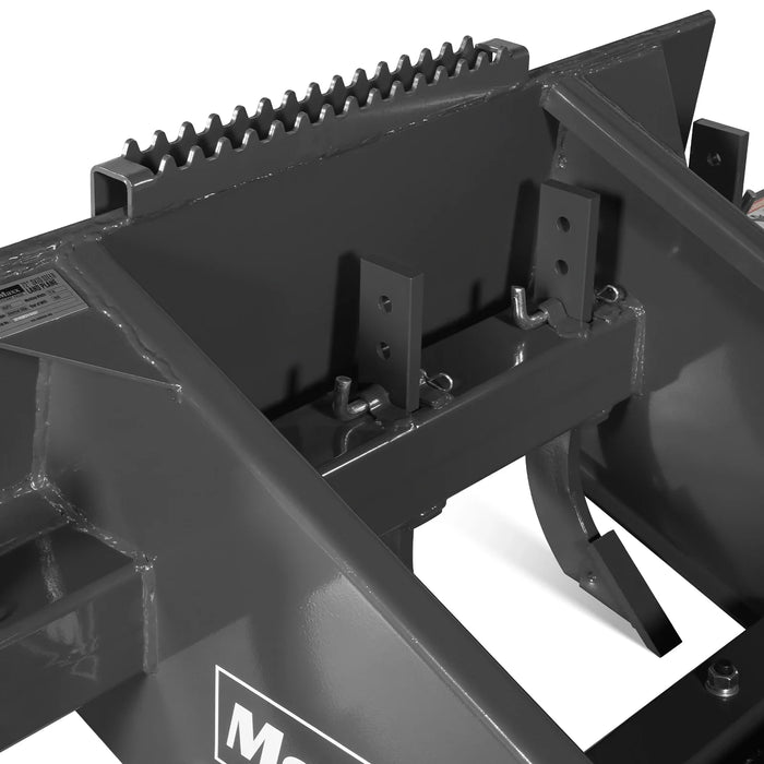72" Skid Steer Land Plane with 7 Adjustable Scarifier Shanks, Removable Sift Screen and Bolt-On Cutting Blades, SSLP72