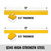 ( 1 Pack / 2 Pcs ) Blade & Comb for 72" Skid Steer Land Plane (for SKU: 201030)