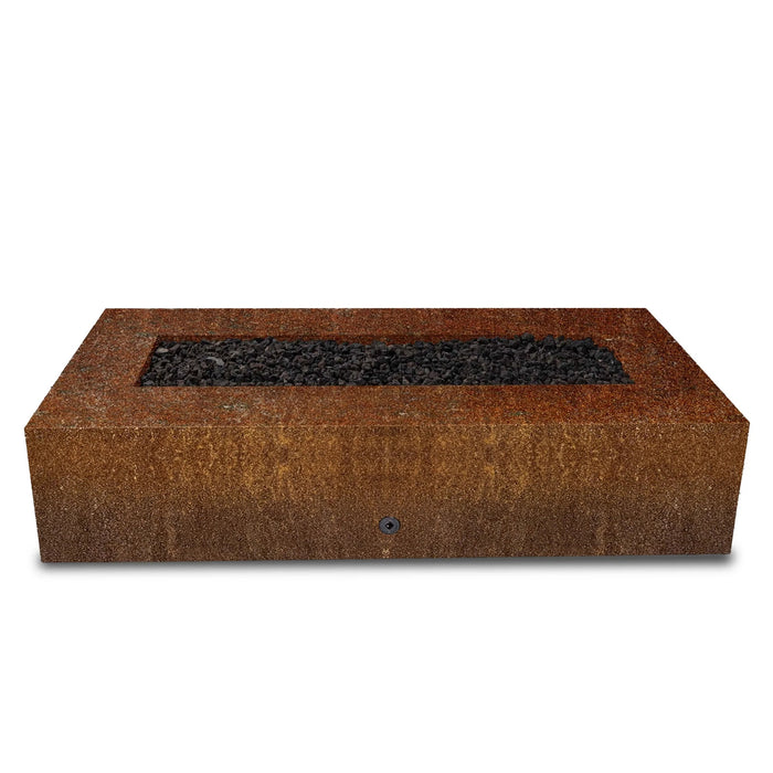 Starfire Designs Metal Gravity 72" x 38" Rectangle Corten Steel Gas Fire Pit Starfire Designs