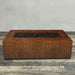Starfire Designs Metal Gravity 72" x 38" Rectangle Corten Steel Gas Fire Pit with Propane Tank Access Door Starfire Designs