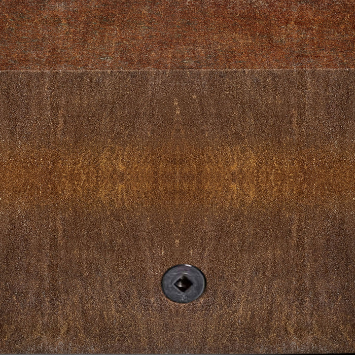 Starfire Designs Metal Gravity 72" x 38" Rectangle Corten Steel Gas Fire Pit with Propane Tank Access Door Starfire Designs