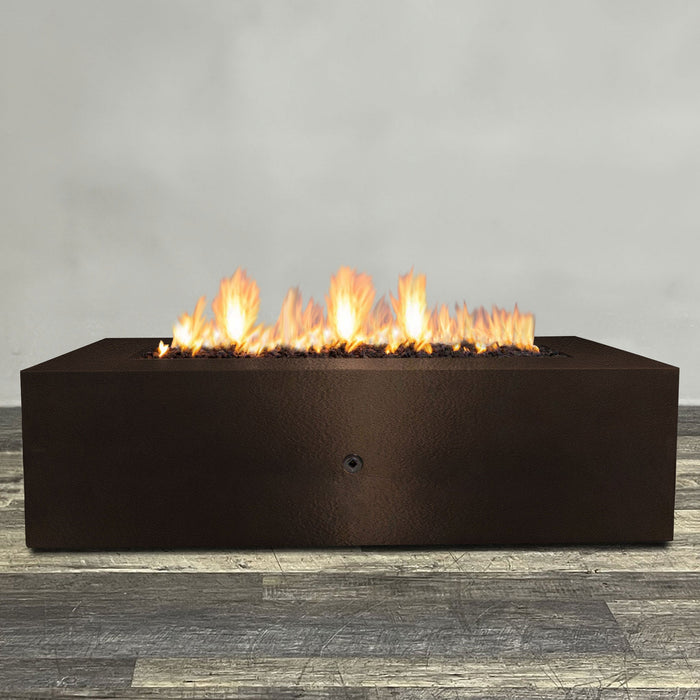 Starfire Designs Gravity Rectangle Powder Coated Steel Gas Fire Pit with Propane Tank Access Door Starfire Designs