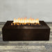 Starfire Designs Gravity Rectangle Powder Coated Steel Gas Fire Pit with Propane Tank Access Door Starfire Designs