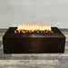 Starfire Designs Gravity Rectangle Powder Coated Steel Gas Fire Pit with Propane Tank Access Door Starfire Designs