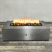 Starfire Designs Gravity Rectangle Powder Coated Steel Gas Fire Pit with Propane Tank Access Door Starfire Designs