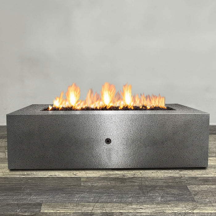 Starfire Designs Gravity Rectangle Powder Coated Steel Gas Fire Pit with Propane Tank Access Door Starfire Designs