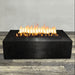 Starfire Designs Gravity Rectangle Powder Coated Steel Gas Fire Pit with Propane Tank Access Door Starfire Designs