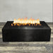 Starfire Designs Gravity Rectangle Powder Coated Steel Gas Fire Pit with Propane Tank Access Door Starfire Designs