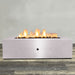 Starfire Designs Gravity Rectangle Powder Coated Steel Gas Fire Pit with Propane Tank Access Door Starfire Designs