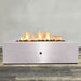 Starfire Designs Gravity Rectangle Powder Coated Steel Gas Fire Pit with Propane Tank Access Door Starfire Designs