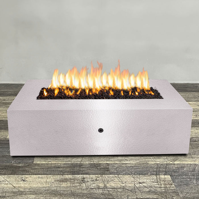 Starfire Designs Gravity Rectangle Powder Coated Steel Gas Fire Pit with Propane Tank Access Door Starfire Designs