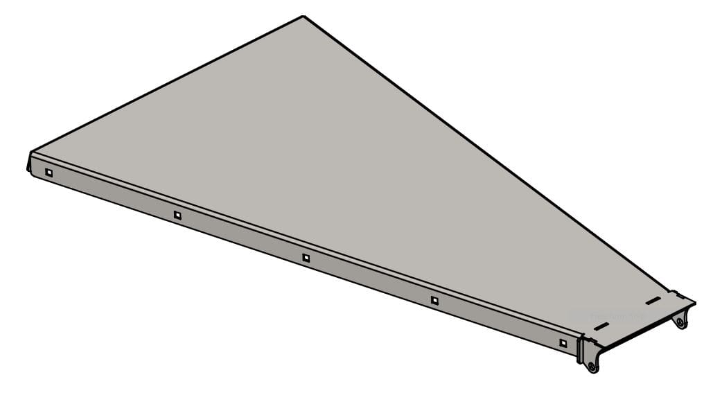 WoodMaxx MX-8500G+ Infeed Bin Bottom Panel