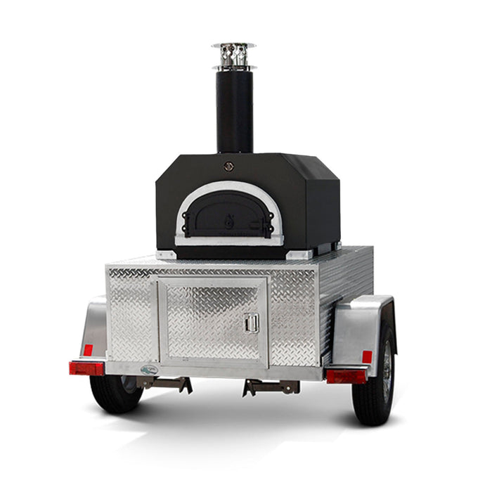 Chicago Brick Oven 750 Tailgater | Wood Fired Pizza Oven Trailer | 38" X 28" cooking surface | 2-3 - 10" pizzas at a time | 50-60 pizzas an hour