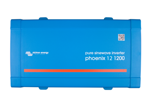 Victron Phoenix Inverter 12/1200 - VE.Direct - 1200VA Output - 12VDC Input - 120VAC Output - Front view of Victron Phoenix Inverter 12/1200 with 1200VA Output and 12VDC Input