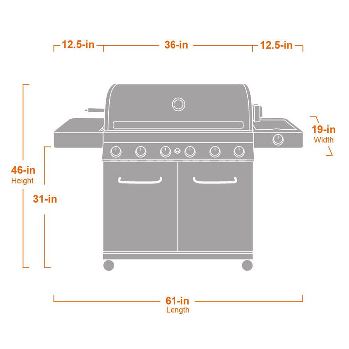 Monument Grills 77352 | Full Stainless Propane Gas Grill - Product Image 48