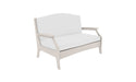 Ledge Lounger Legacy Loveseat — Cloud Base-4634 White Fabric-Lattice Back