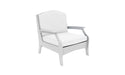 Ledge Lounger Legacy Club Chair — White Base-4634 White Fabric-Lattice Back