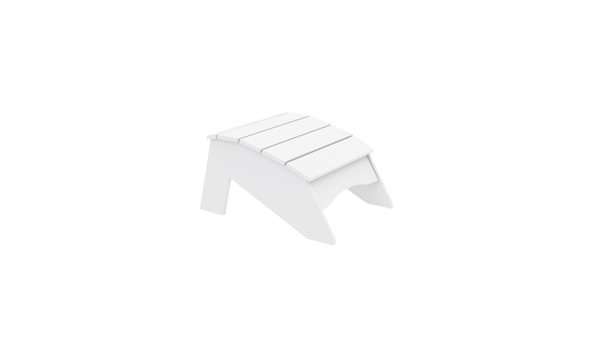 Ledge Lounger Legacy Adirondack Ottoman — White