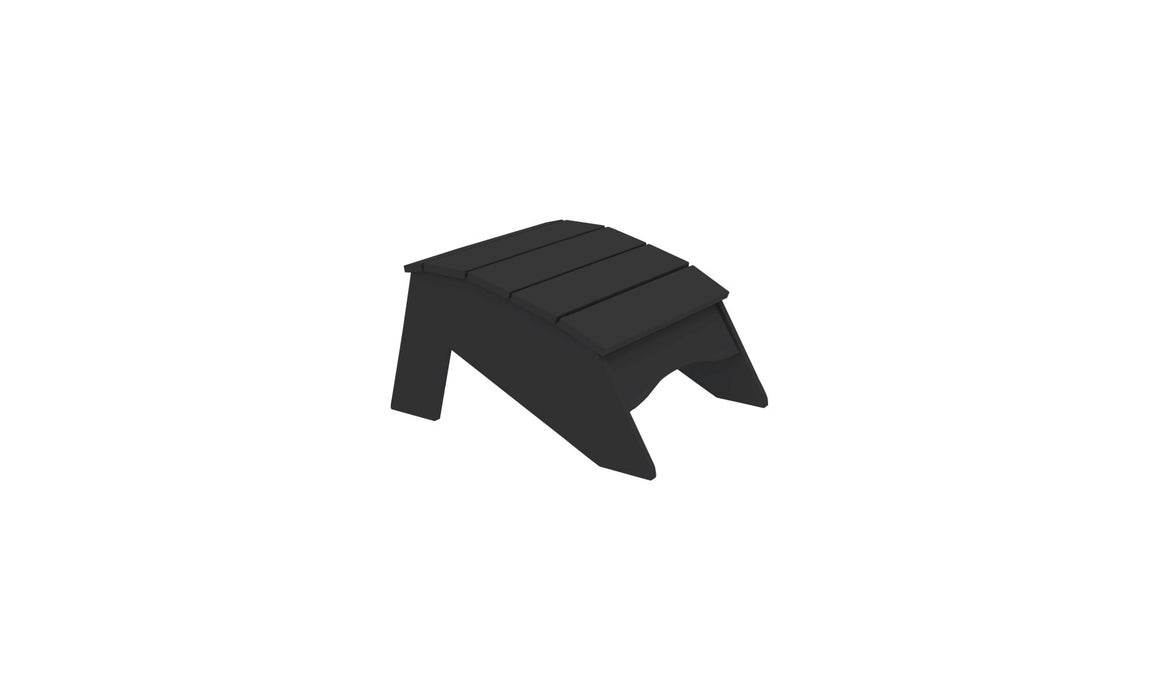 Ledge Lounger Legacy Adirondack Ottoman — Black