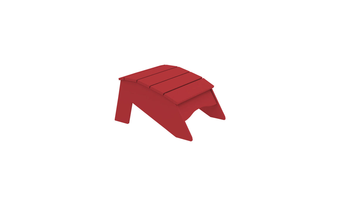 Ledge Lounger Legacy Adirondack Ottoman — Red