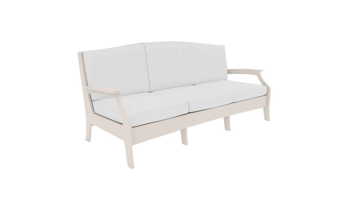 Ledge Lounger Legacy Sofa — Cloud Base-4634 White Fabric-Lattice Back