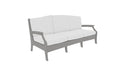 Ledge Lounger Legacy Sofa — Gray Base-4634 White Fabric-Lattice Back