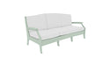 Ledge Lounger Legacy Sofa — Sage Green Base-4634 White Fabric-Lattice Back