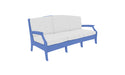 Ledge Lounger Legacy Sofa — Sky Blue Base-4634 White Fabric-Lattice Back