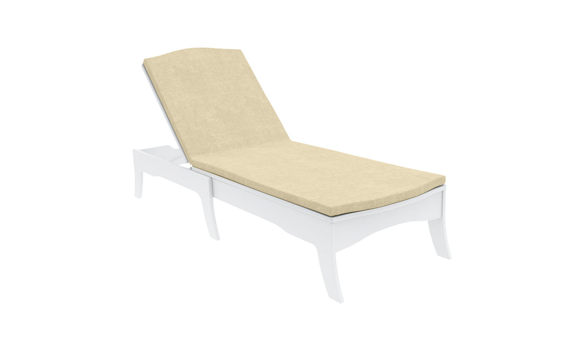 Ledge Lounger Legacy Chaise — White Base-4633 Linen Fabric