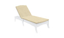 Ledge Lounger Legacy Chaise — White Base-4633 Linen Fabric