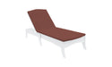 Ledge Lounger Legacy Chaise — White Base-4622 Terracotta Fabric